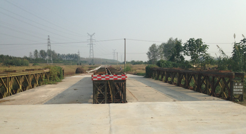 盐城城南新区双向车道钢便桥